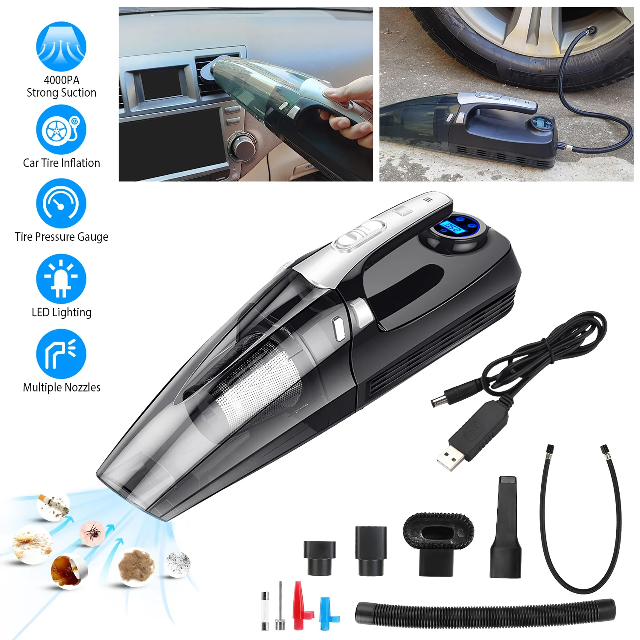 4 in 1 Car Handheld Vacuum - Image 5
