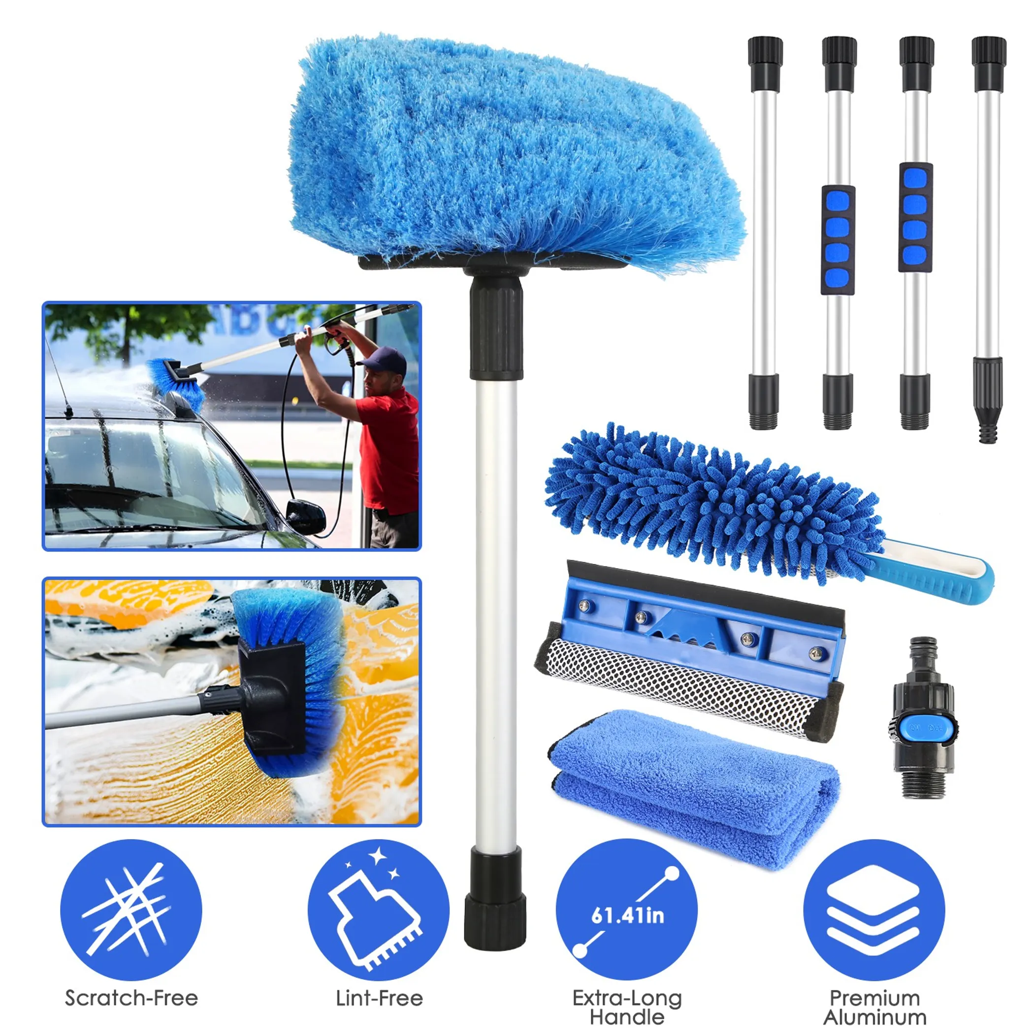 5Pcs Car Cleaning Brush Kit - Image 2