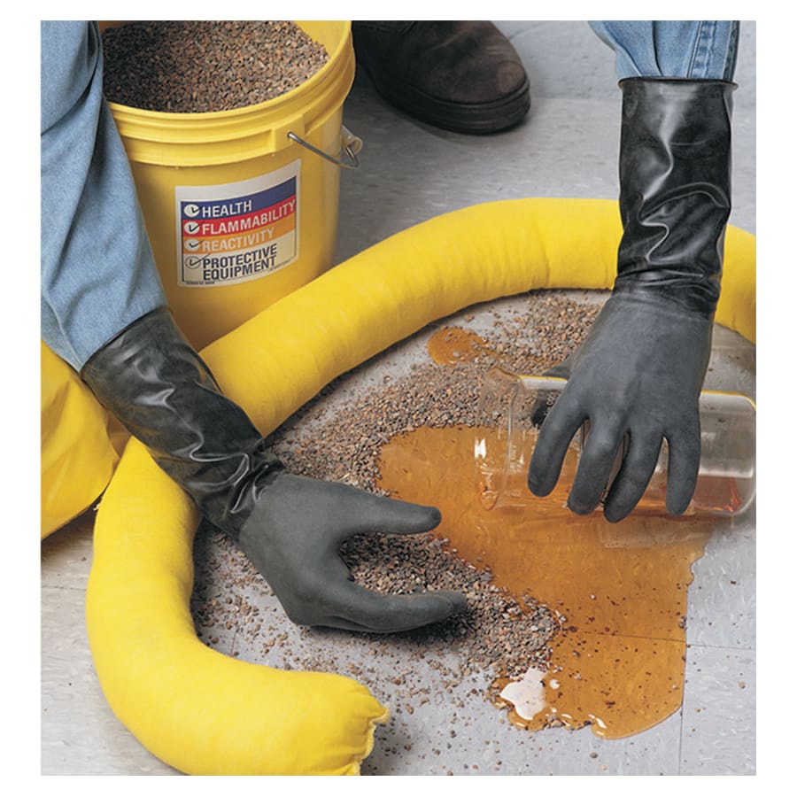 Butyl II Chemical-Resistant Gloves, 14 mil, Black, 1 Pair - Image 2