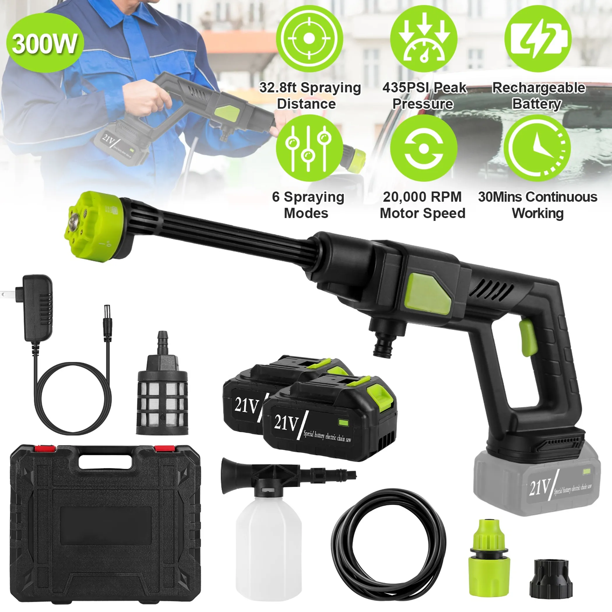 Cordless Pressure Washer Portable Electric Power - Image 5