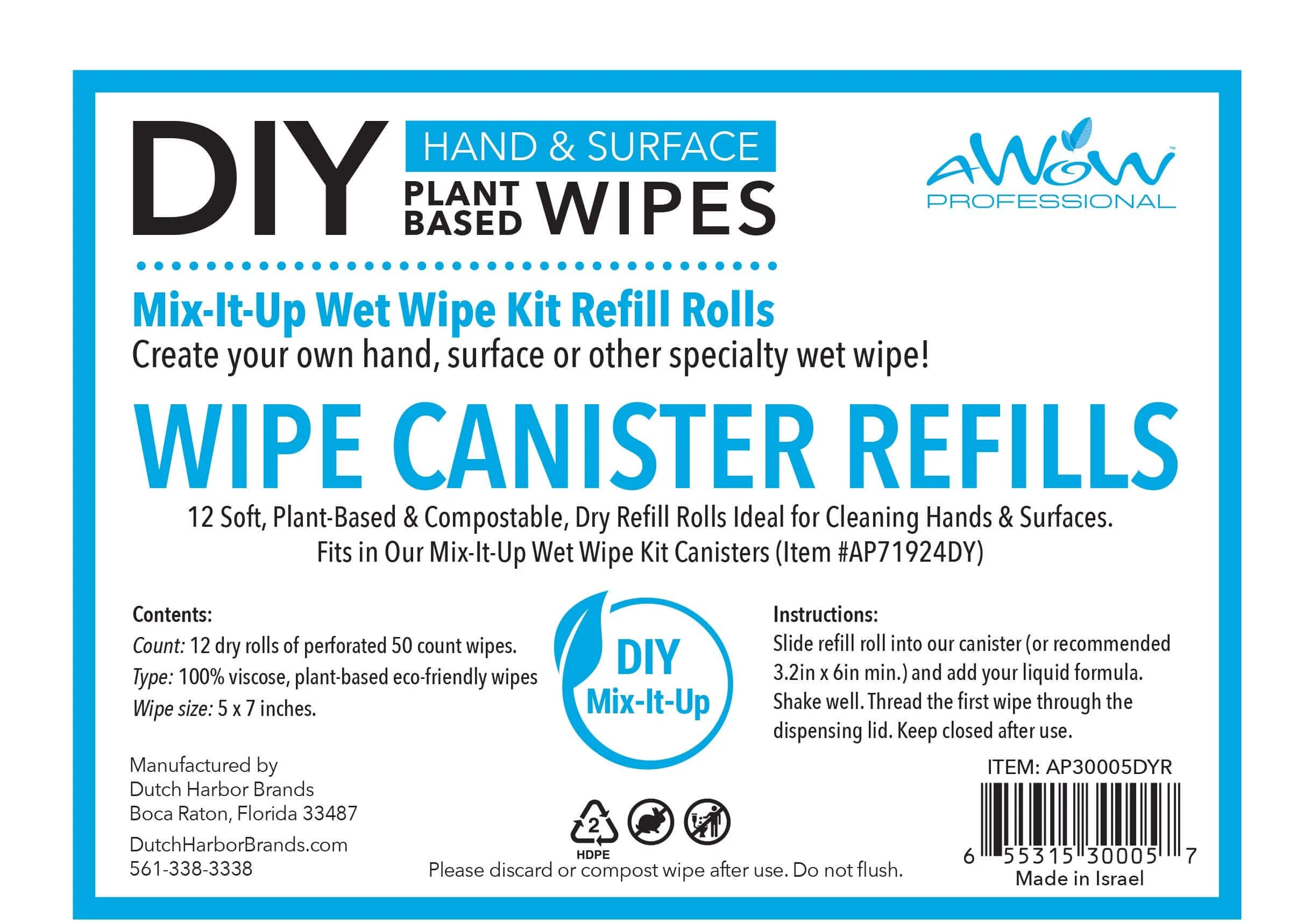 DIY Wipe Rolls | 100% Plant-Based Dry Wipes for Custom Cleaning Solutions - Image 6