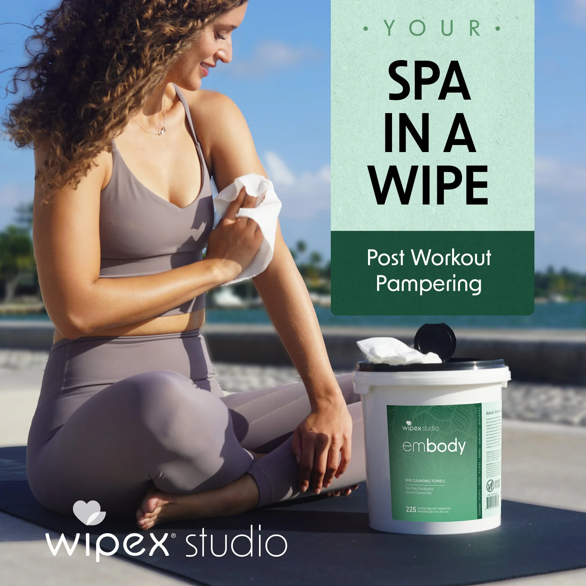 Embody® Cleaning Wipes Bundle - 225ct Eco Body Wipes & Natural Body Wipes 225ct Bucket Refill Roll - Image 5