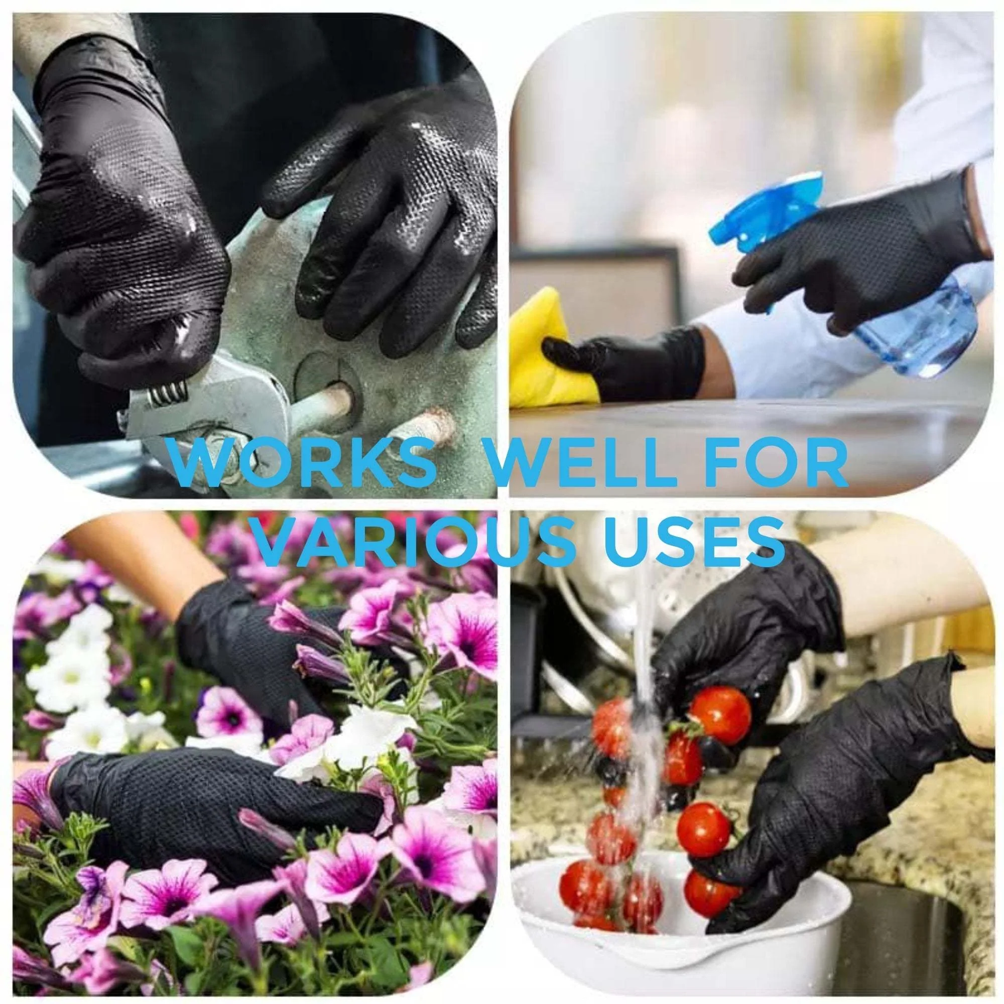 HandCare Black Nitrile Gloves - Exam Grade, Powder Free (4 Mil) - BOGO 20% OFF - Image 8