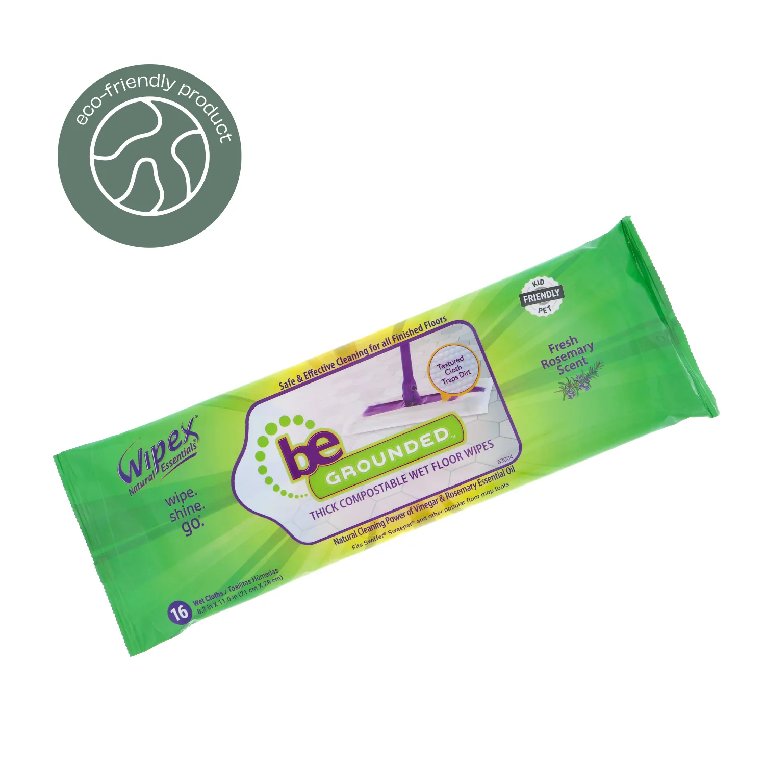 Natural Floor Cleaning Pads | Plant-Based Floor Wipes with Rosemary - Image 4