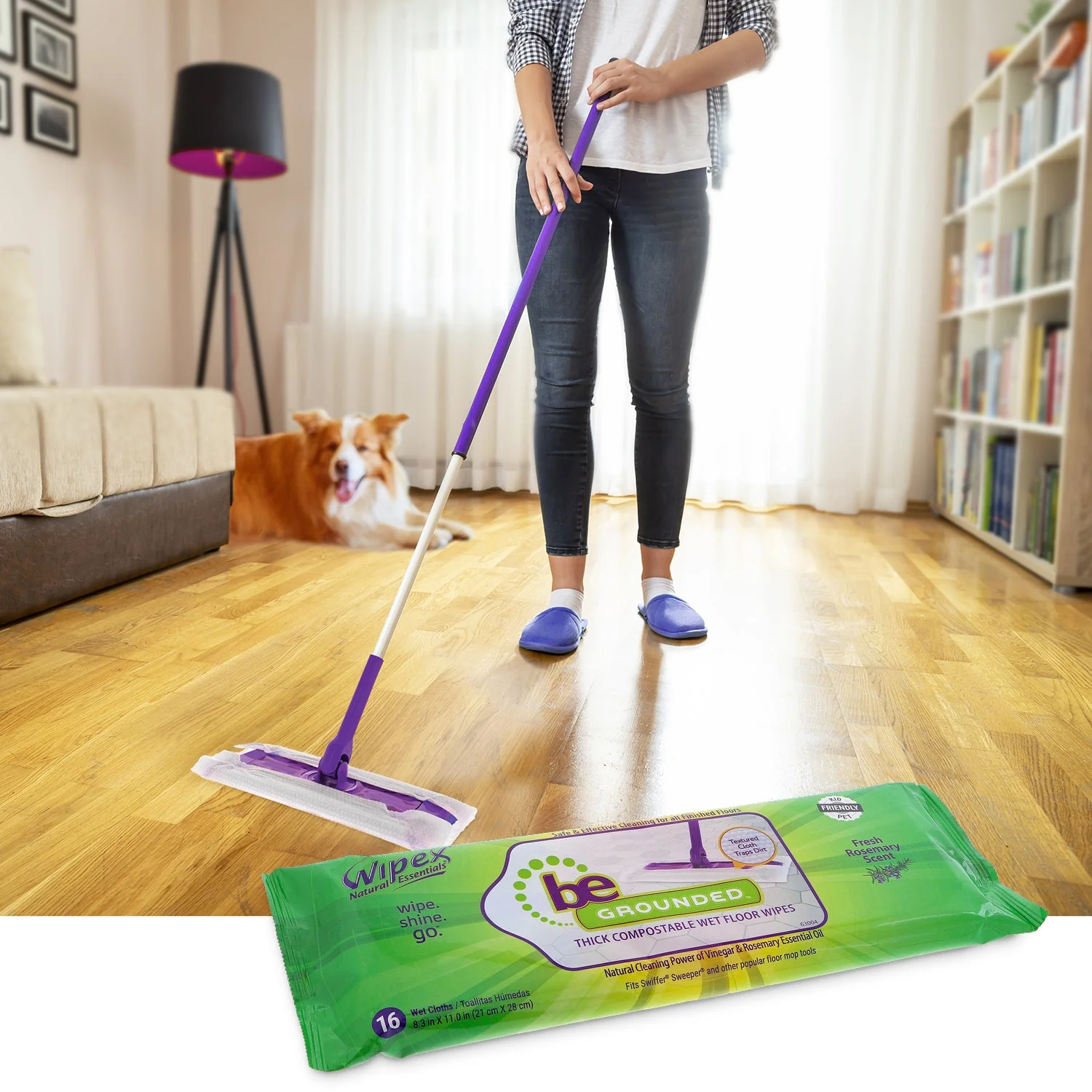 Plant-Based Home Cleaning Full Set | Wipes for Surfaces, Screens, & Floors - Image 5