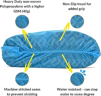 Polypropylene Shoecover, Non Skid, Machine Made (300 Count) - Image 3