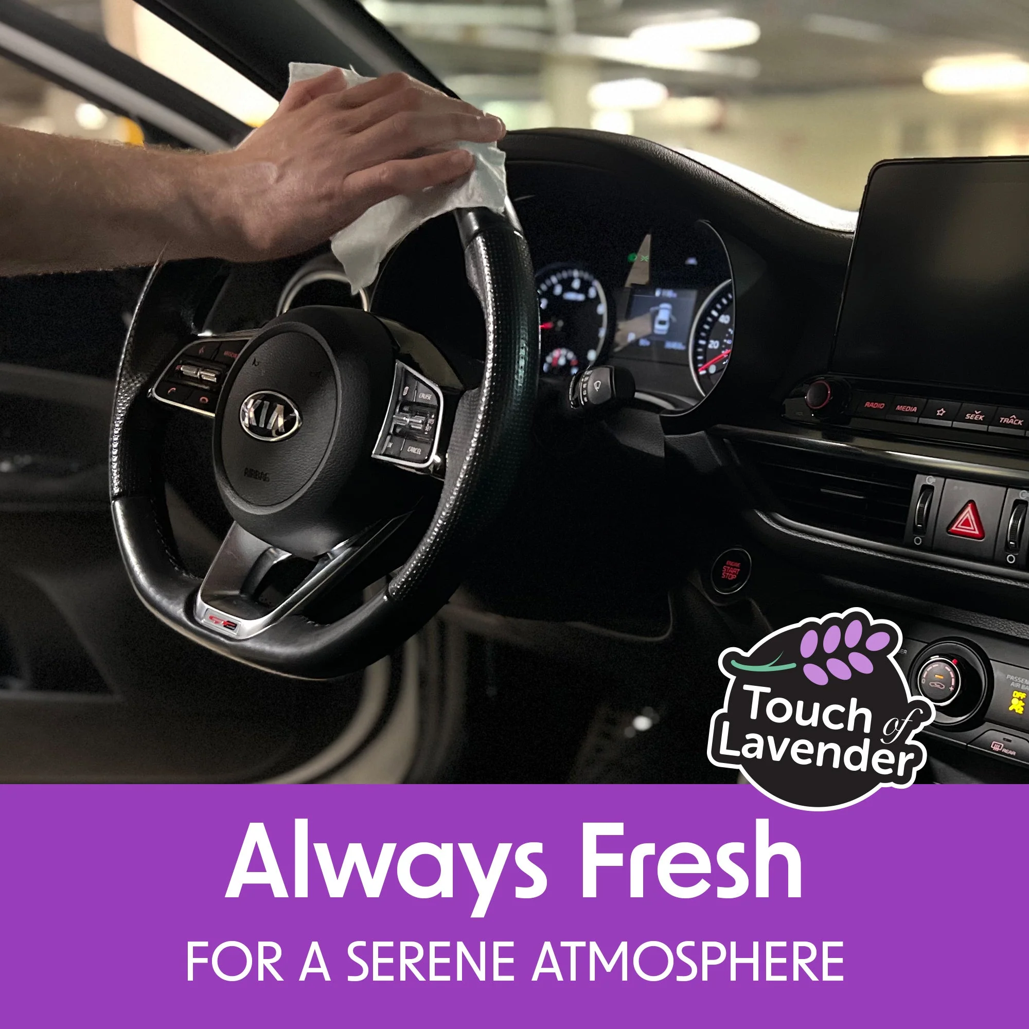 Wipex® Lavender Auto Cleaning Wipes | Plastic-Free Natural Car Wipes - Image 2