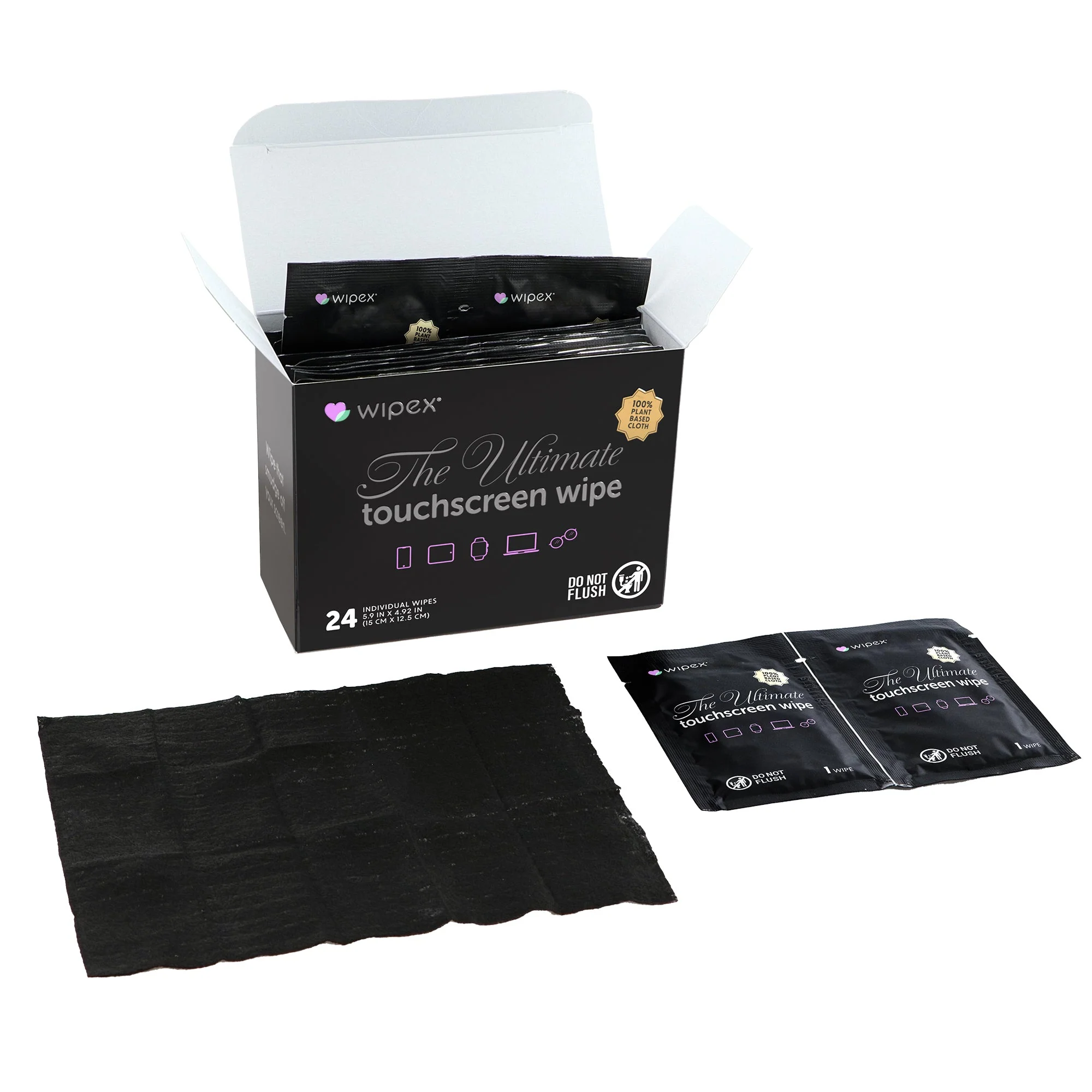 Wipex® Touchscreen Wipes – Plastic-free Screen Cleaning Wipes (24ct Box) - Image 14