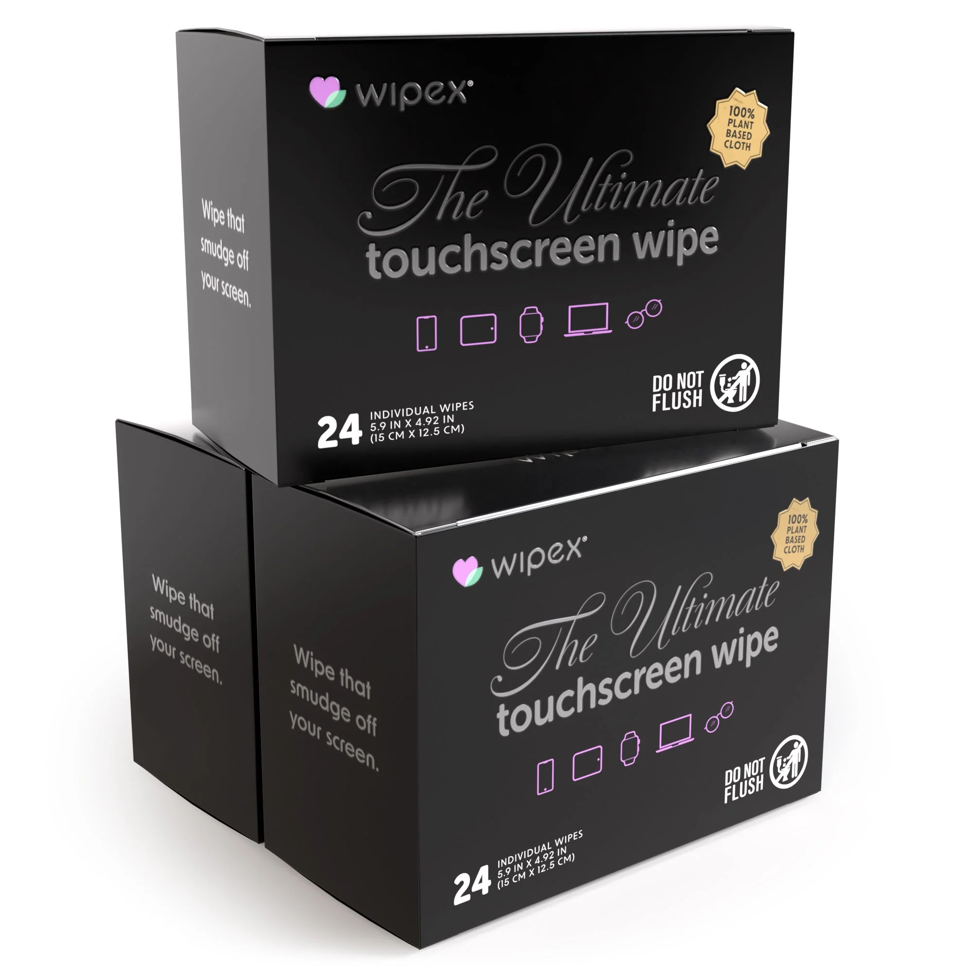 Wipex® Touchscreen Wipes – Plastic-free Screen Cleaning Wipes (24ct Box) - Image 18