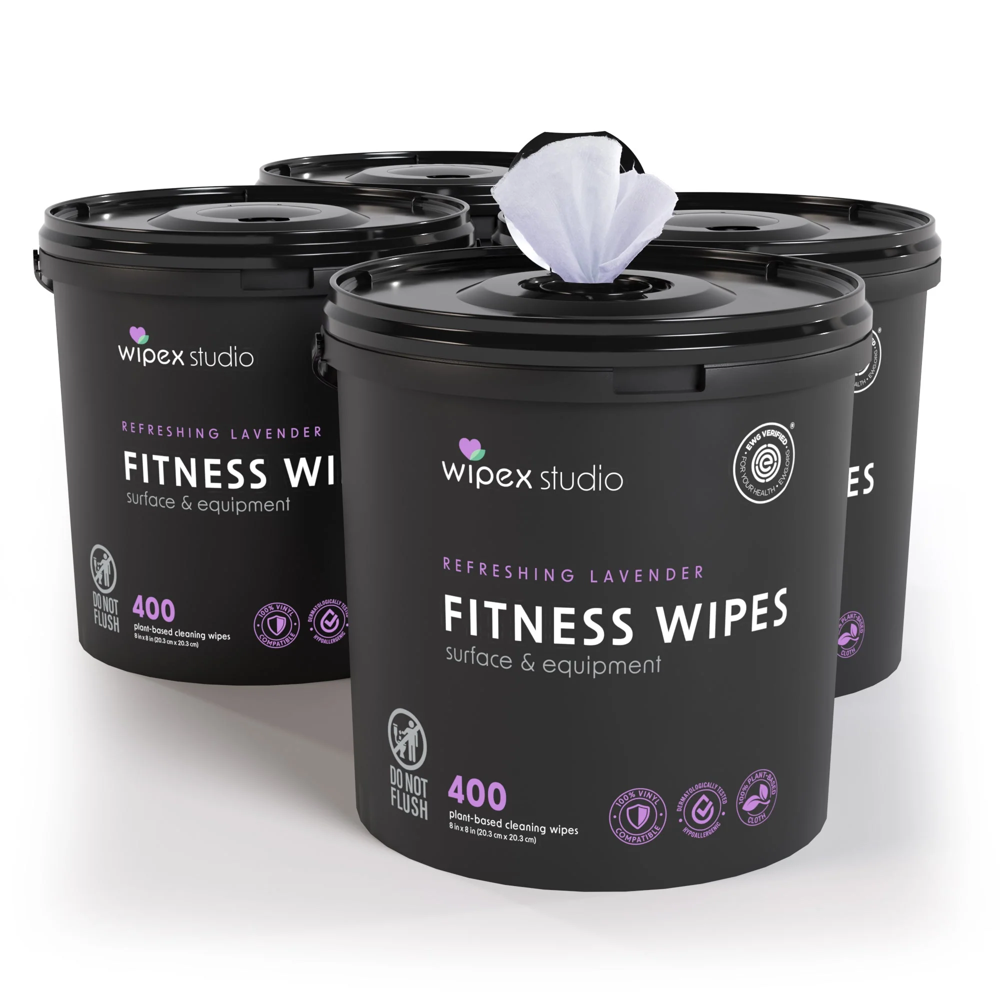 Wipex 400 Yoga Mat Wipes | Natural | Plant-based | For Fitness & Yoga Gear, Chiropractic, Massage Tables - Image 12