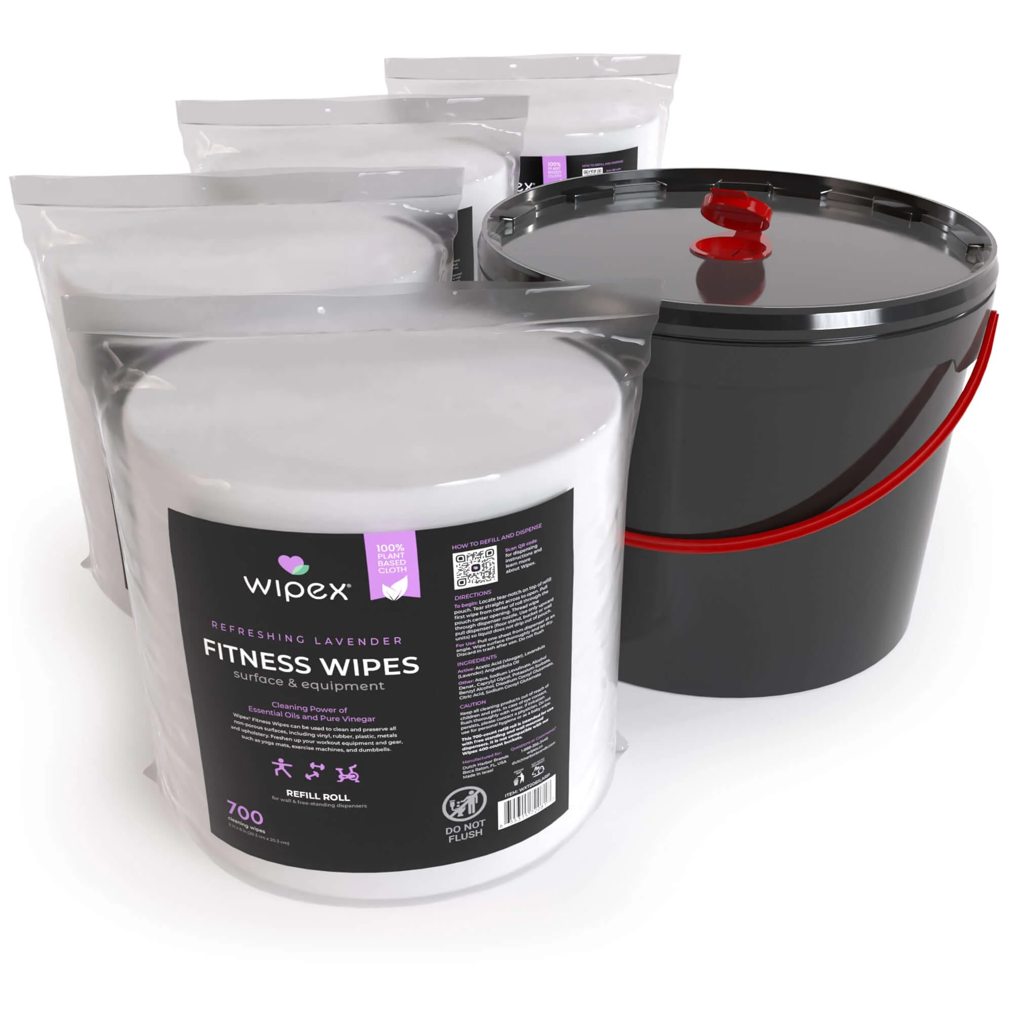 Wipex 700 Plant-Based Gym Wipes Bulk Refill Roll | Natural Fitness Equipment Wipes - Image 6