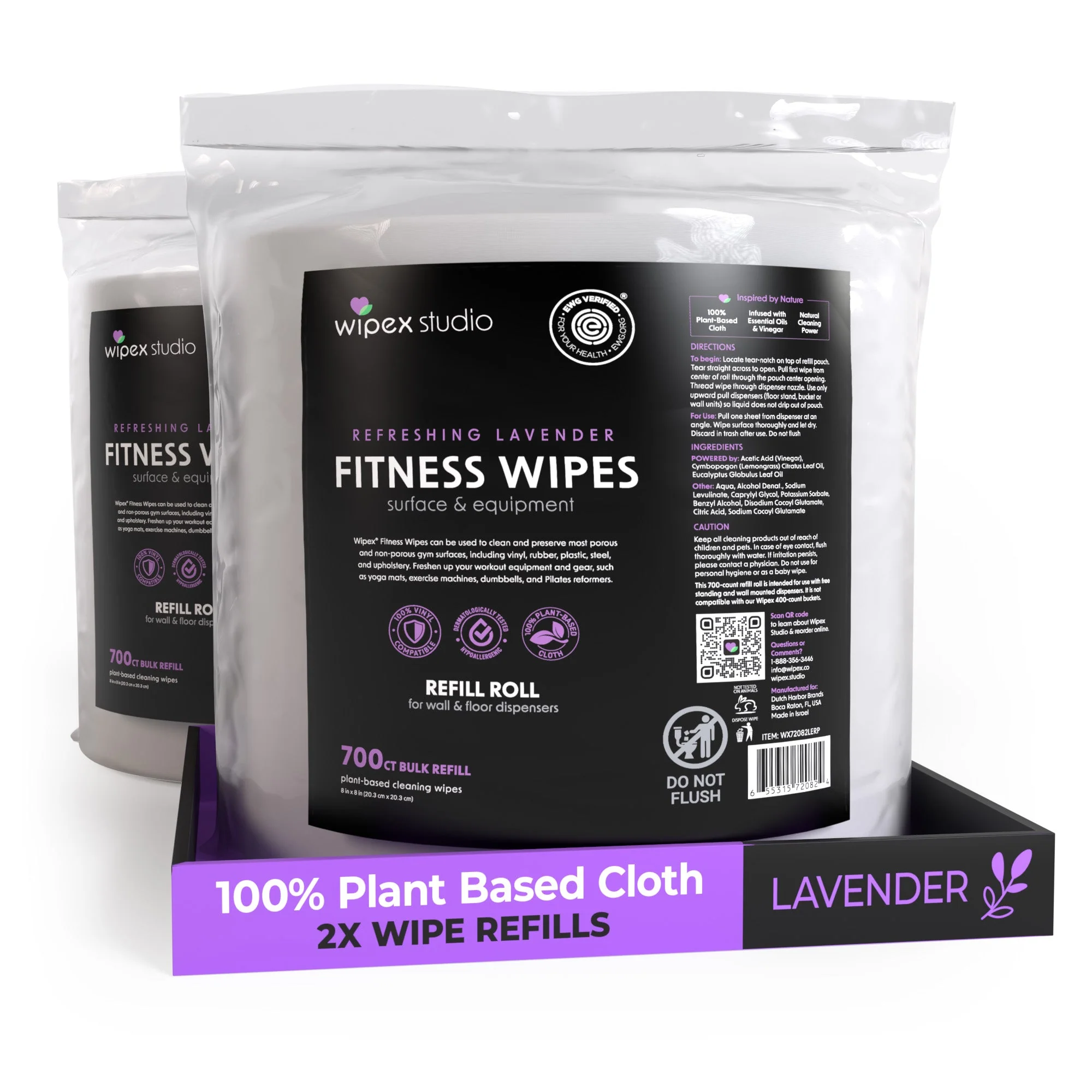 Wipex 700 Plant-Based Gym Wipes Bulk Refill Roll | Natural Fitness Equipment Wipes - Image 8