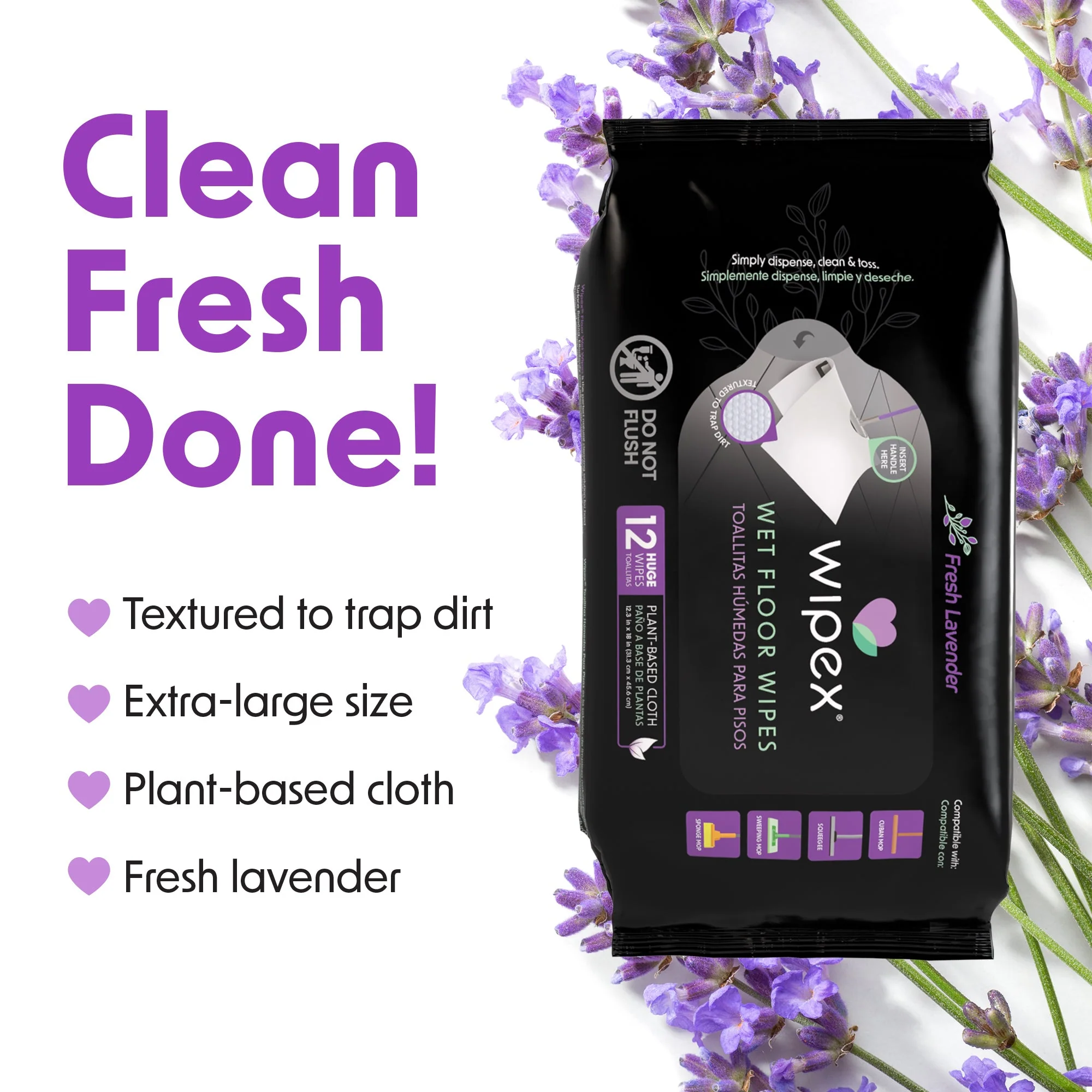 Wipex Earth-Friendly XL Wet Mop Wipes | Ultimate Plastic-Free Floor Cleaning Pads - Image 6