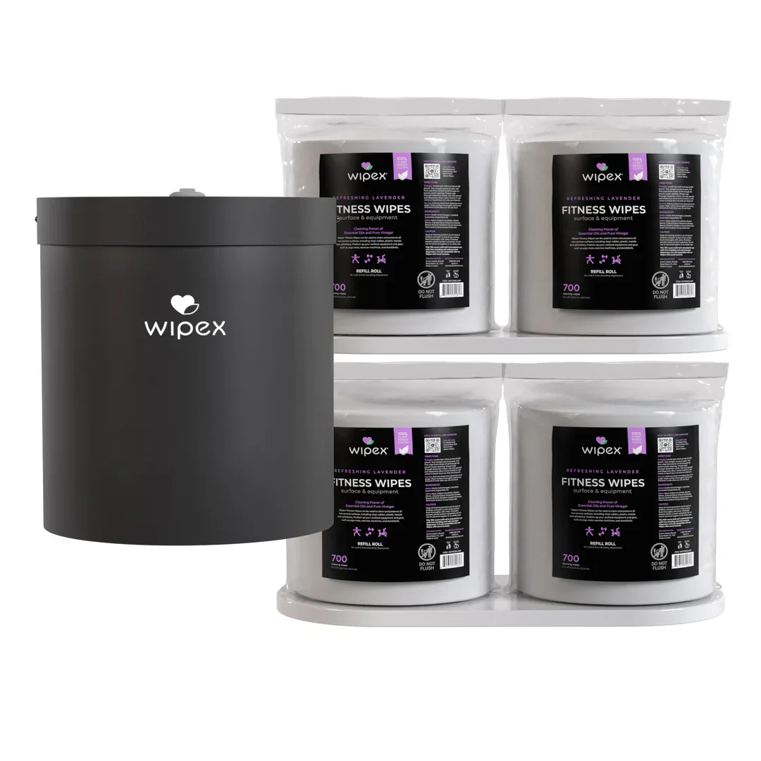Wipex Natural Fitness Equipment Wipes 700ct Bulk Gym Refill Roll - Image 14