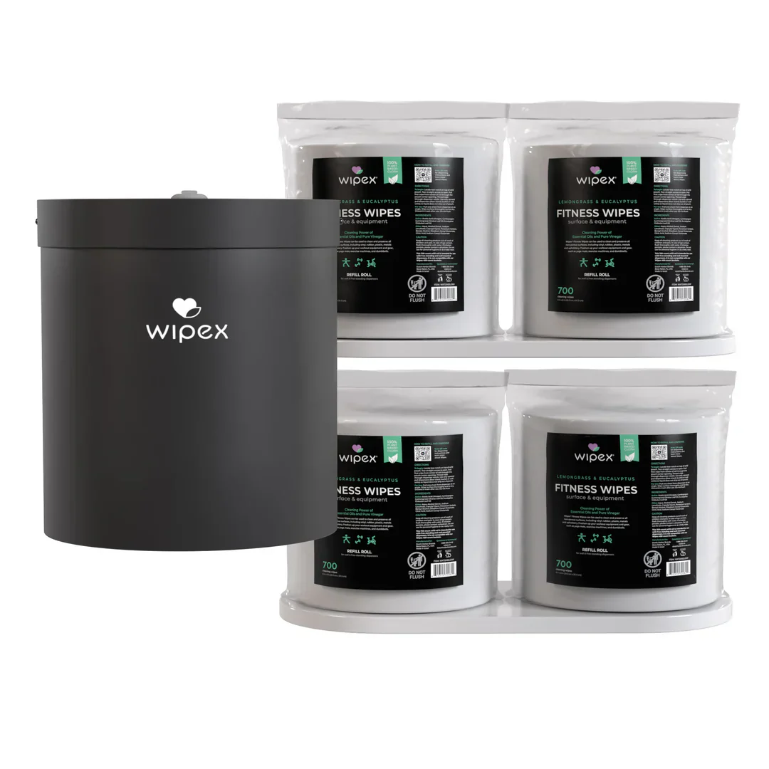 Wipex Natural Fitness Equipment Wipes 700ct Bulk Gym Refill Roll - Image 19