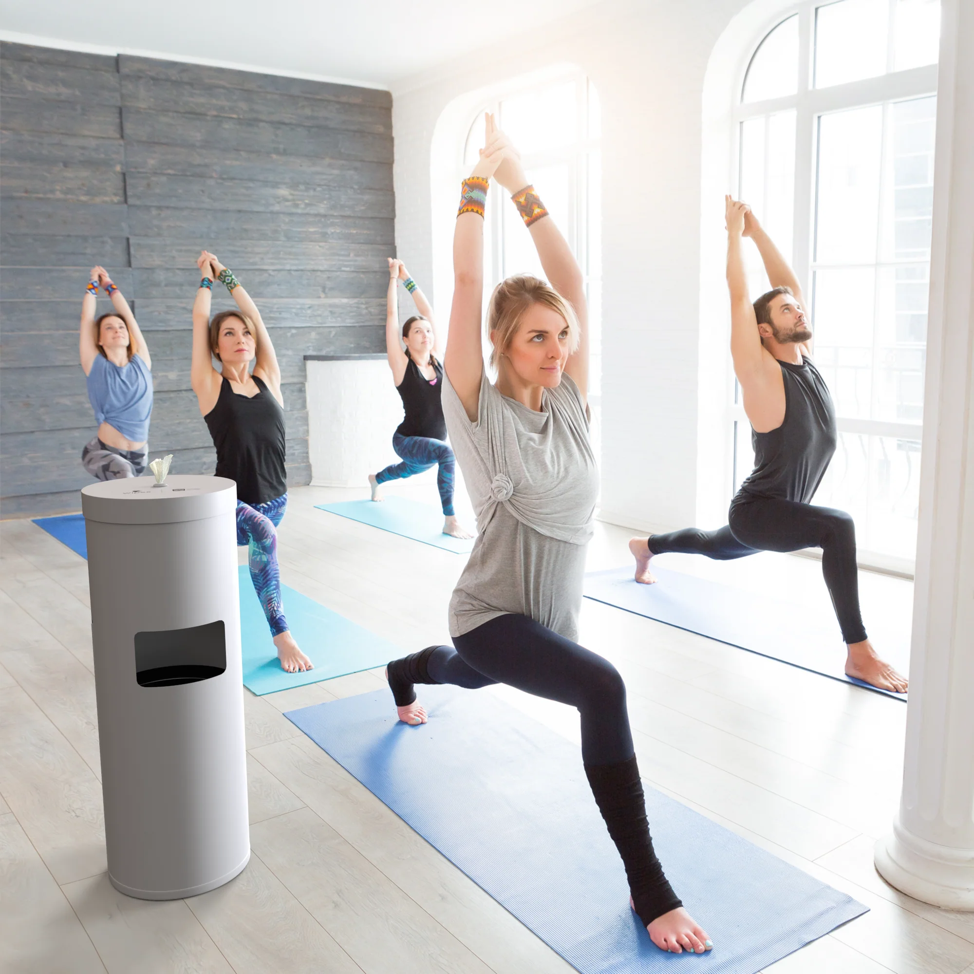 Wipex Premium Studio White Floor Dispenser for Bulk Gym Wipes | Stainless Steel | Free Standing Model - Image 6