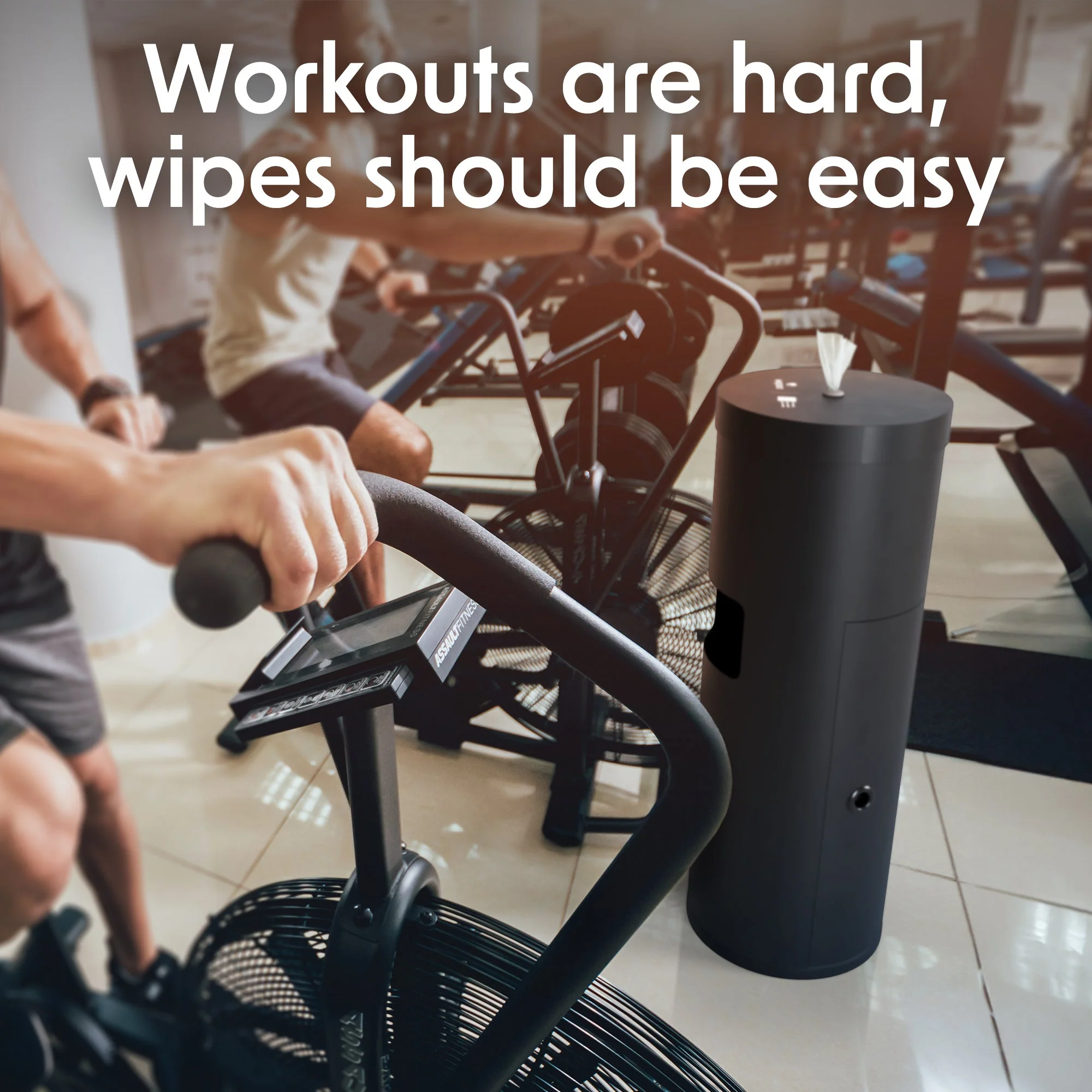Wipex Premium Matte Floor Dispenser for Bulk Gym Wipes | Stainless Steel | Free Standing Model - Image 5